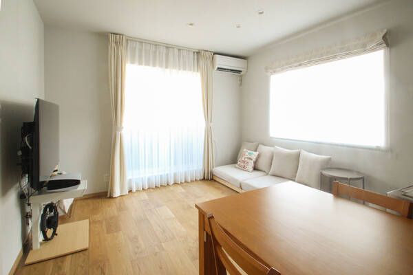 リビングドアの位置を変更し、広いLDKを叶えました