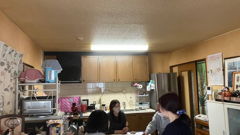 リビングドアの位置を変更し、広いLDKを叶えました