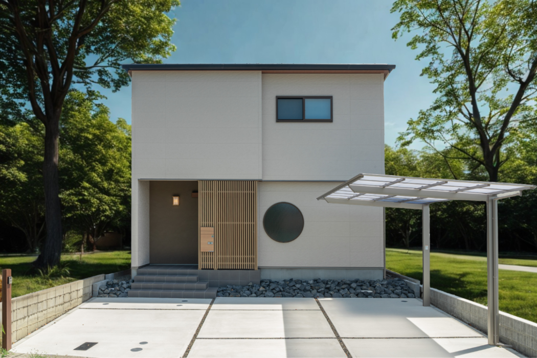 和の趣と北欧風のナチュラルな素材感を融合させた家