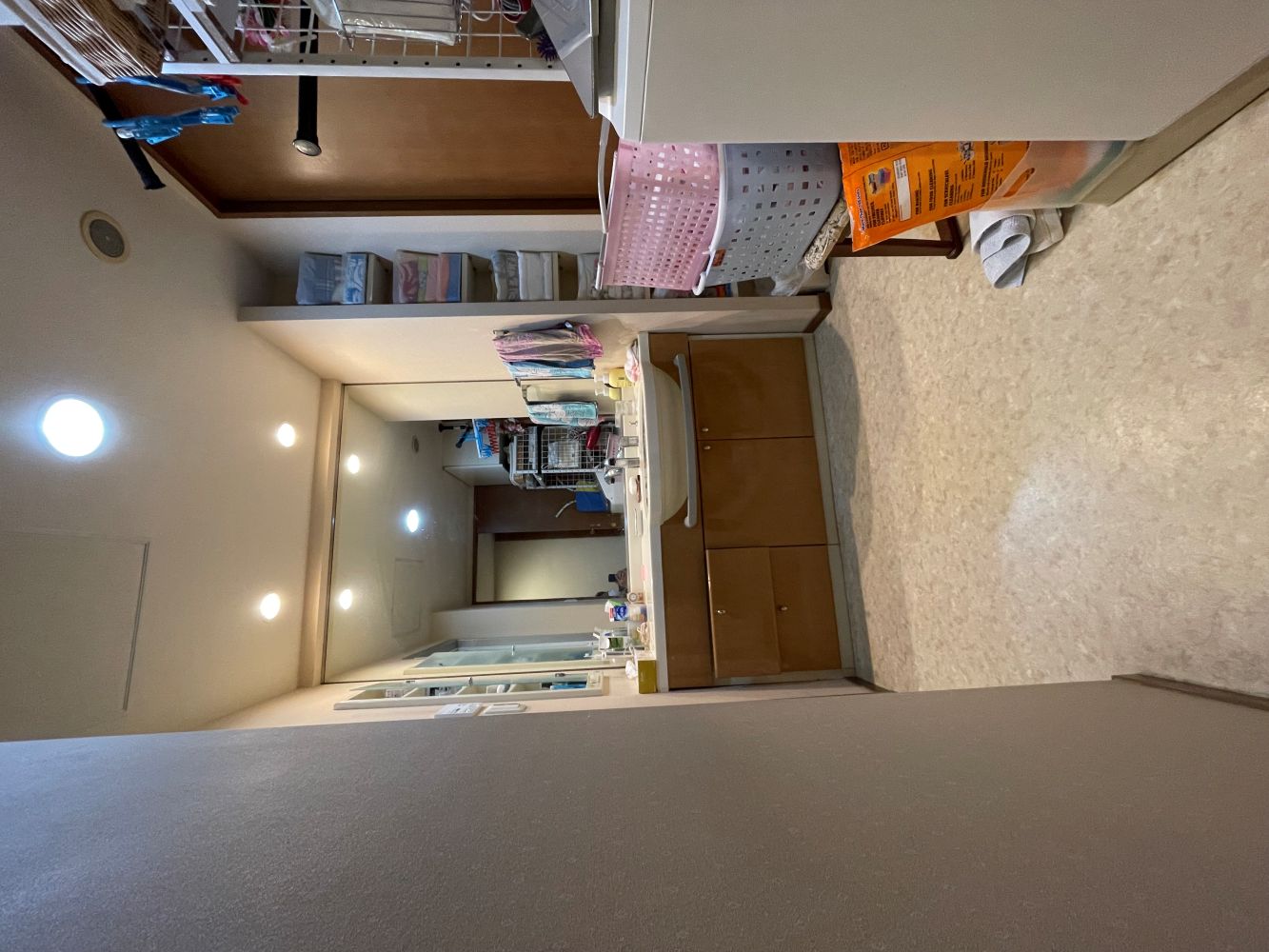 二人並んでも、ゆったり使える洗面台　洗面所リフォーム