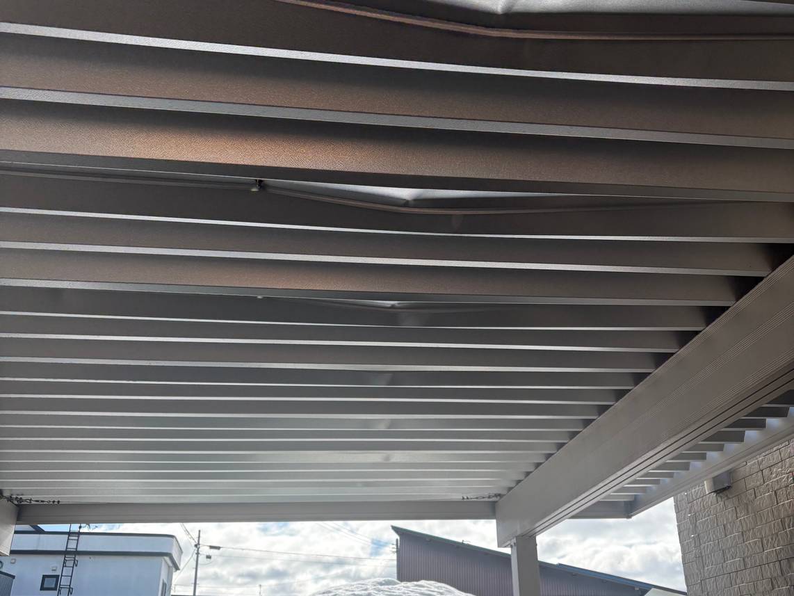 雪害によるカーポート修理