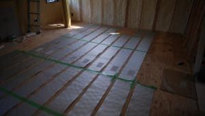 モダンな住宅の新築工事