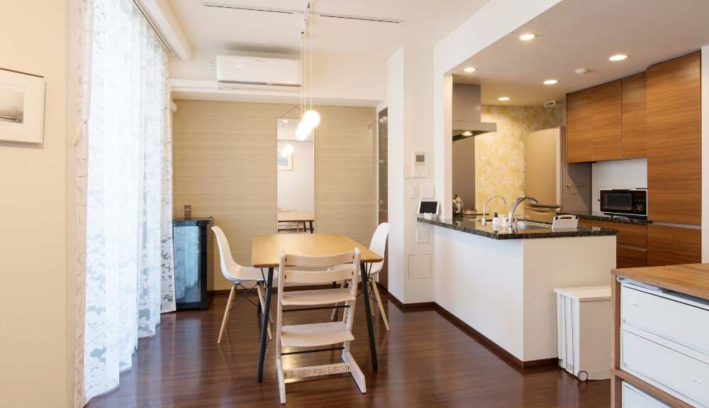 リビングをゆるやかにゾーニング