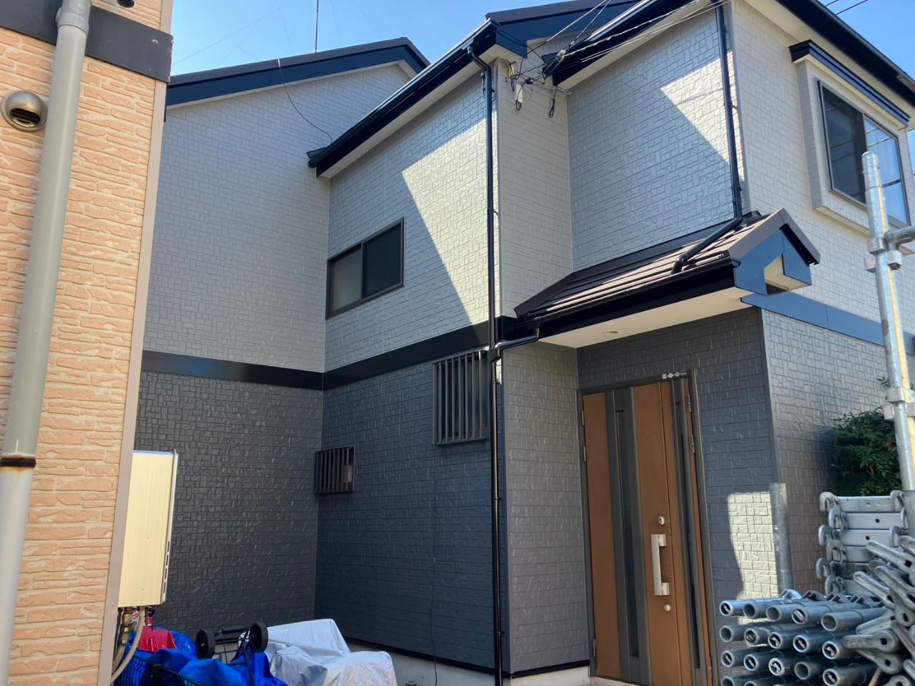 神奈川県大和市 屋根重ね葺き外壁塗装