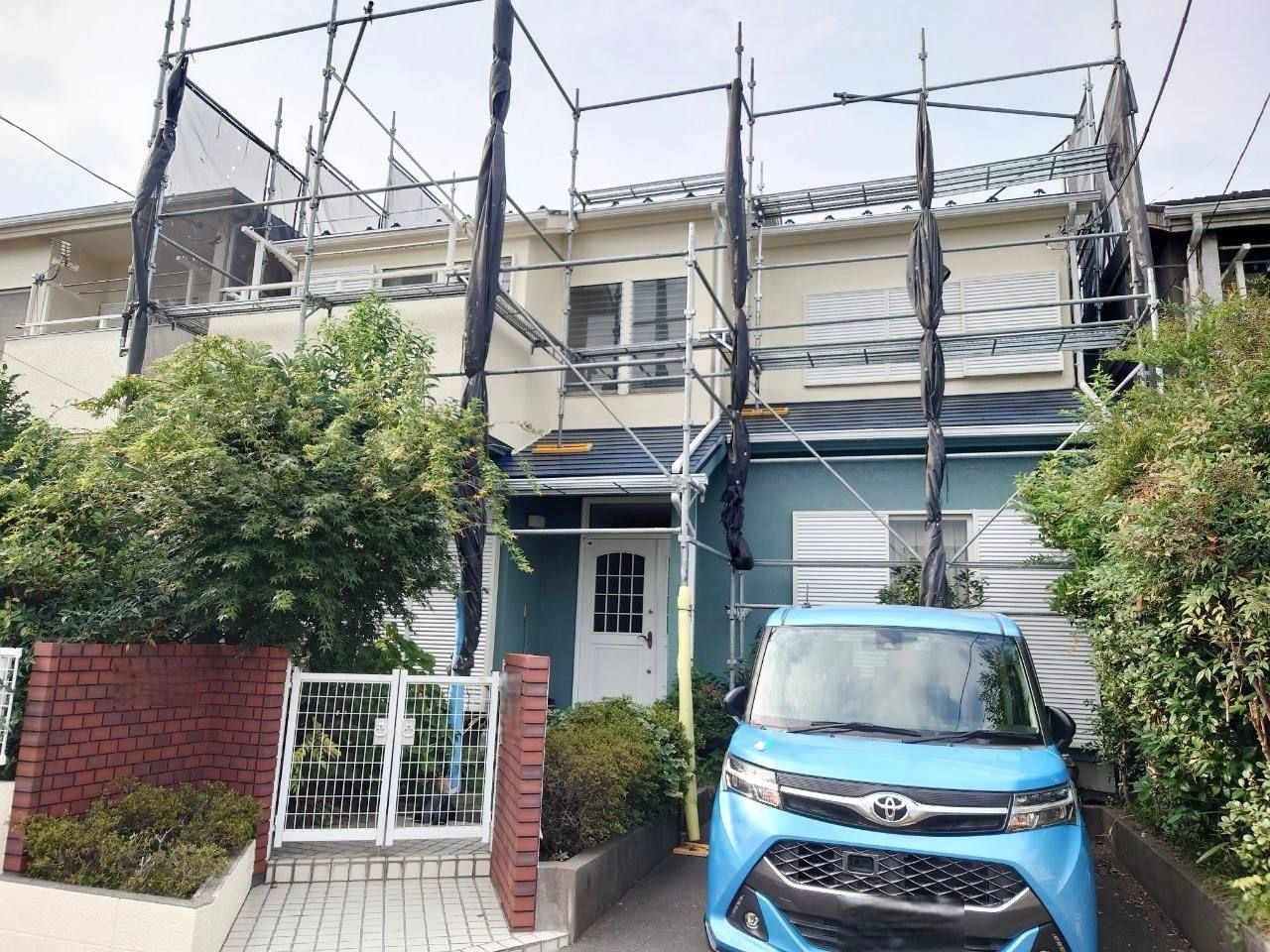 東京都立川市 トップライト雨漏り屋根外壁塗装