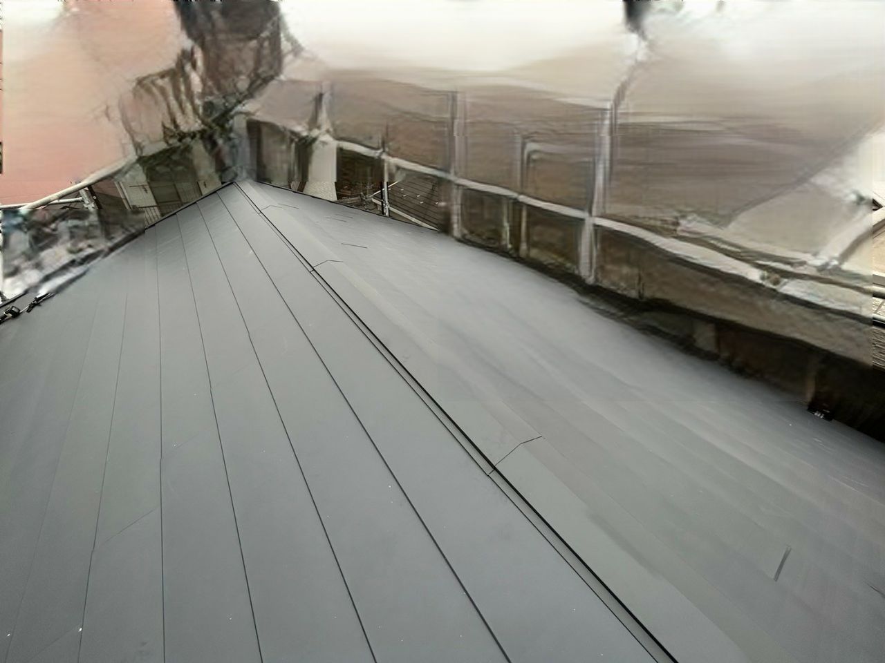 東京都江戸川区 屋根重ね葺き外壁塗装