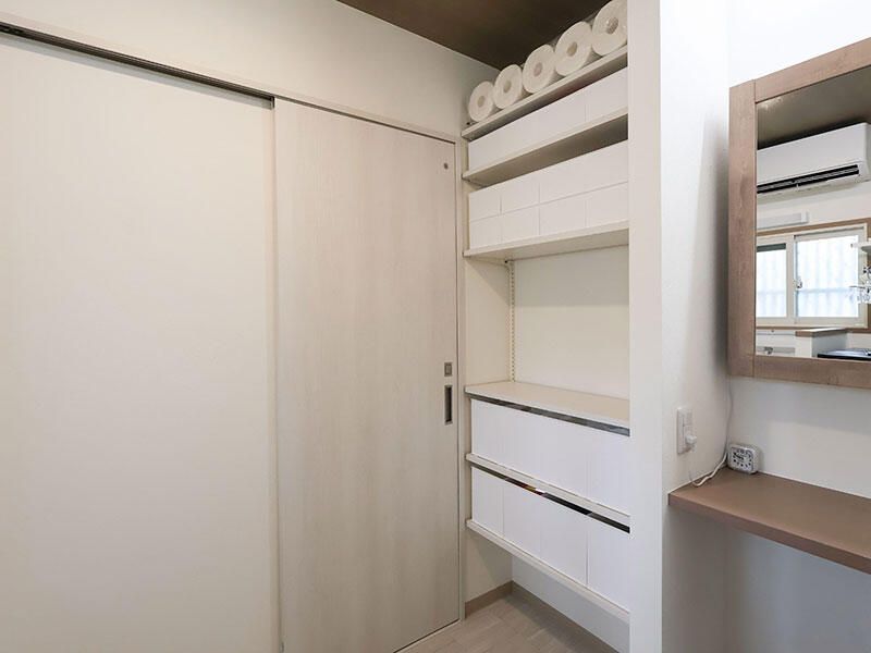 空間を有効活用した収納充実の住まいに