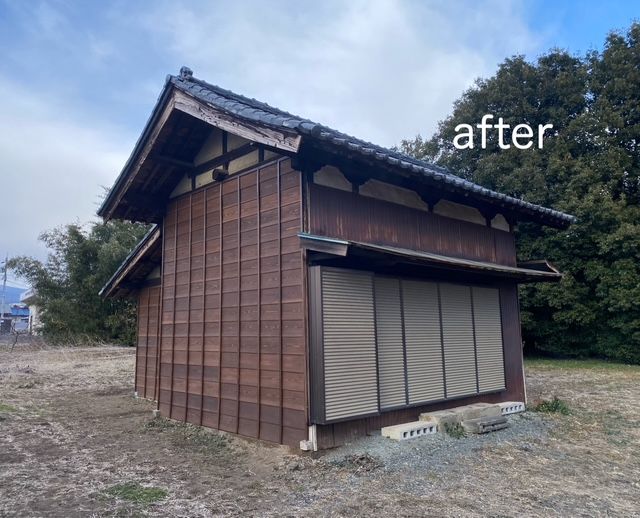 大正時代に築造された外装を改修