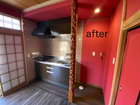 床の間と押入れミニキッチンへリフォーム