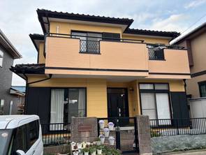 市原市内にて外壁塗装をさせていただきました。