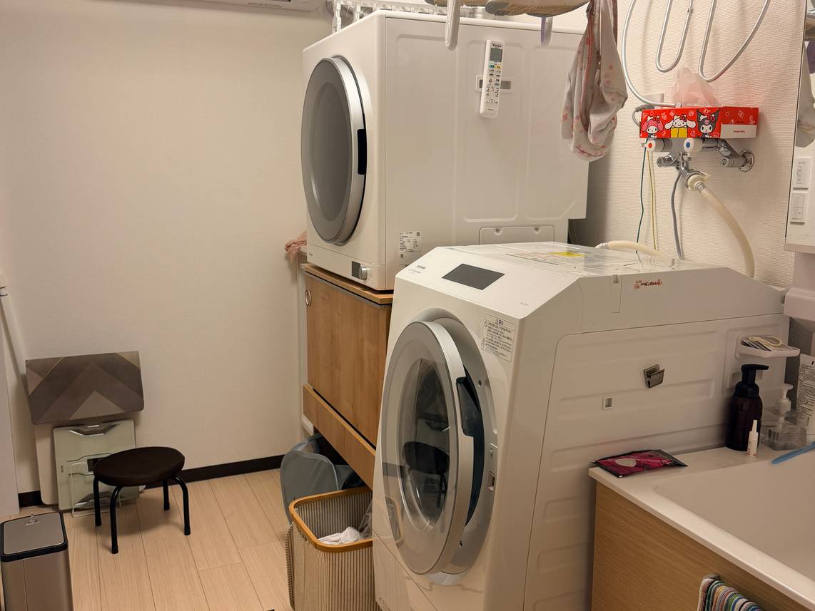 ２階からお風呂を１階に移し、静かに２階で快適に寝られるように