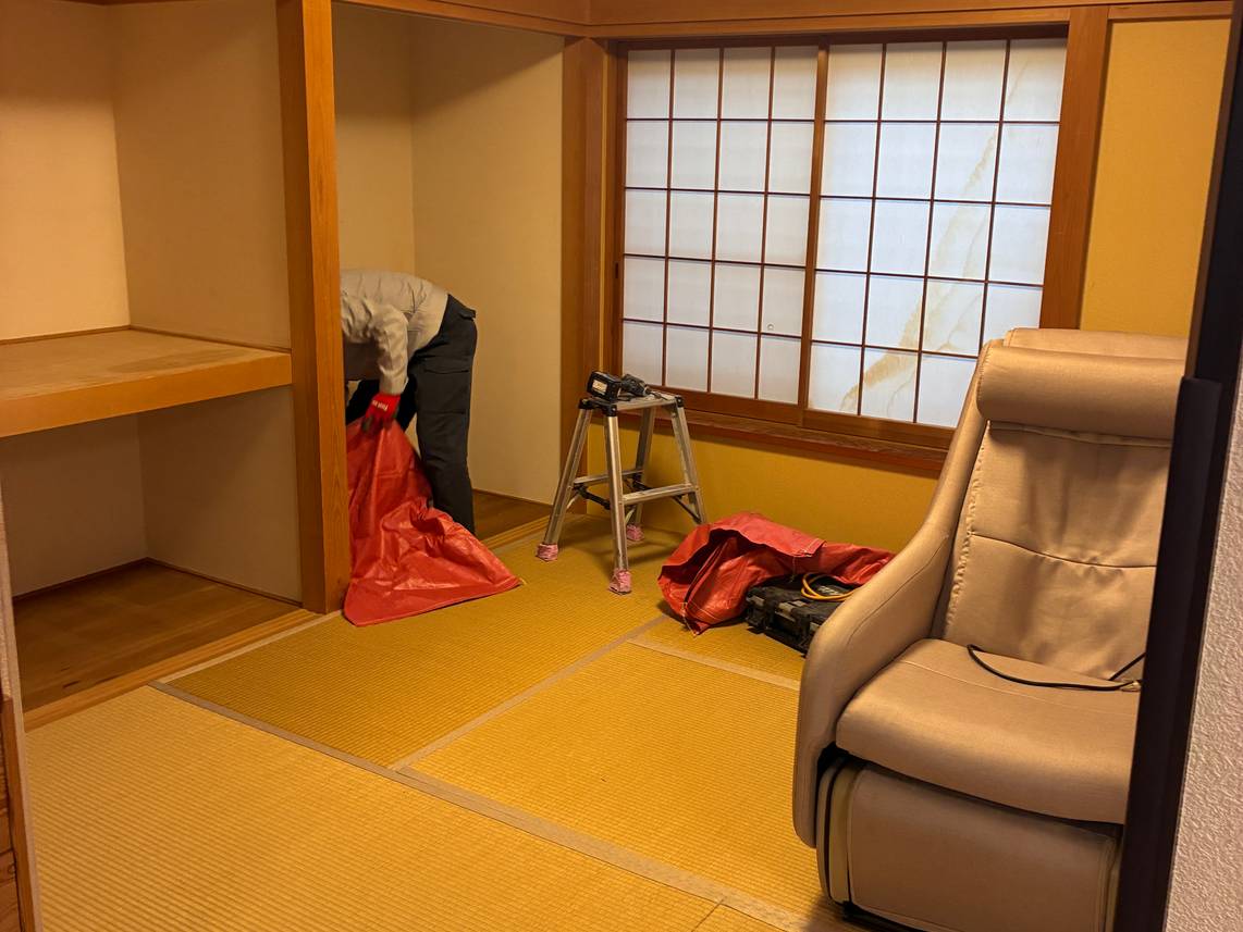 ２階からお風呂を１階に移し、静かに２階で快適に寝られるように