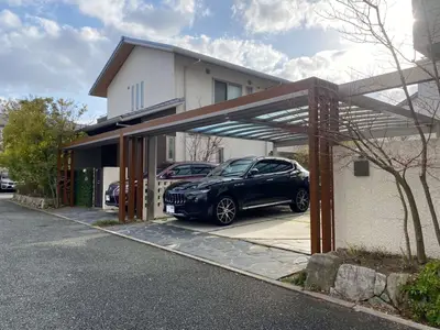 2台用カーポートの設置リフォーム