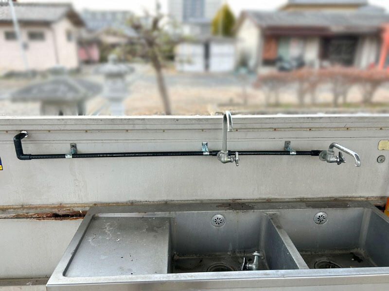 老朽化した配管を新しく