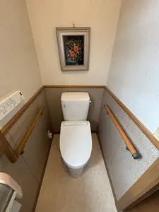 トイレ交換リフォーム（愛知県豊川市）INAXシャワートイレ