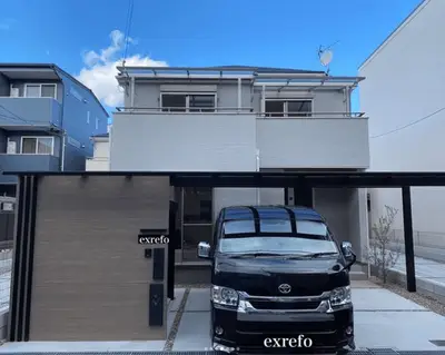 ガレージ内装・シャッター・ダウンライト施工事例