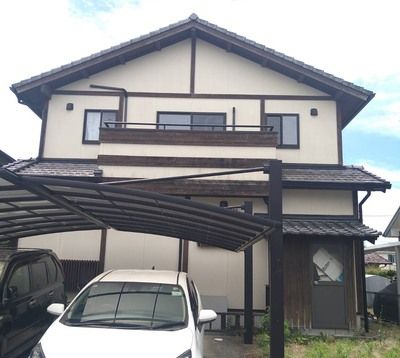 和風住宅の外壁・木部塗装リフォーム