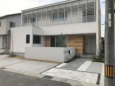 モダンな外構・テラスのエクステリアリフォーム