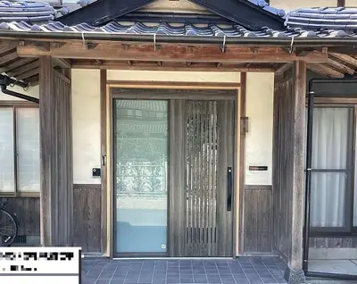 玄関引き戸を電子錠タイプに交換