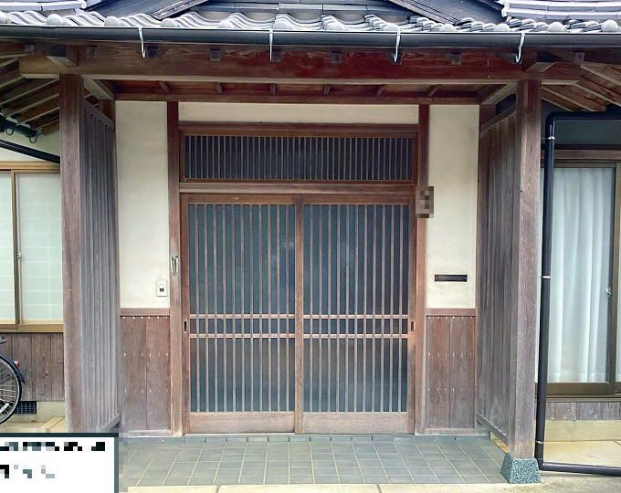 玄関引き戸を電子錠タイプに交換
