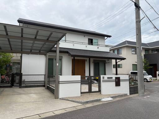 外壁4度塗り高級無機塗料リフォーム