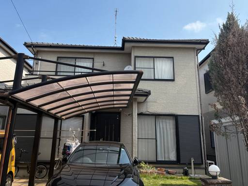 外壁5度塗り・無機塗料＋トップコート施工