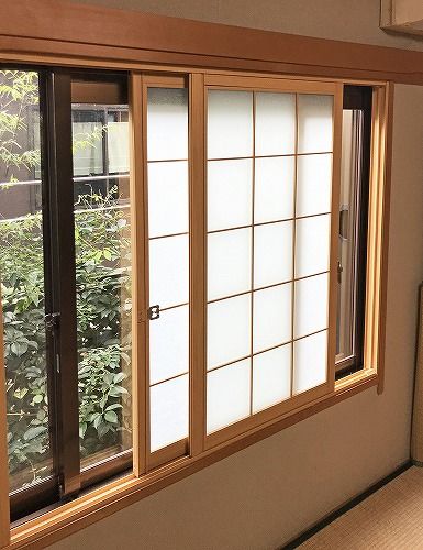 和室になじむ和紙調内窓で冬の寒さを解消