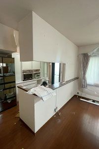 木目で統一したキッチン＆収納力UPで明るい雰囲気のお部屋