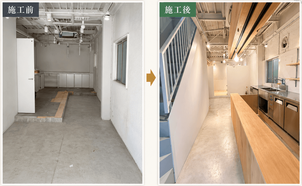 干物販売店の店舗内装・改装工事
