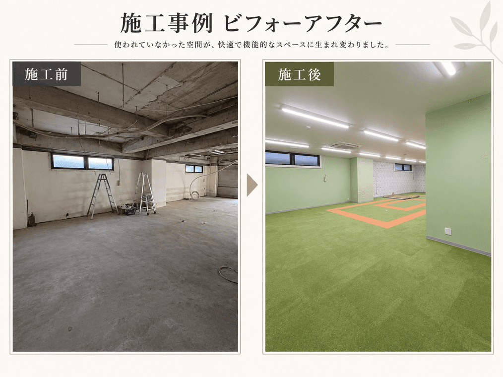 放課後児童デイサービス事業所の内装リフォーム