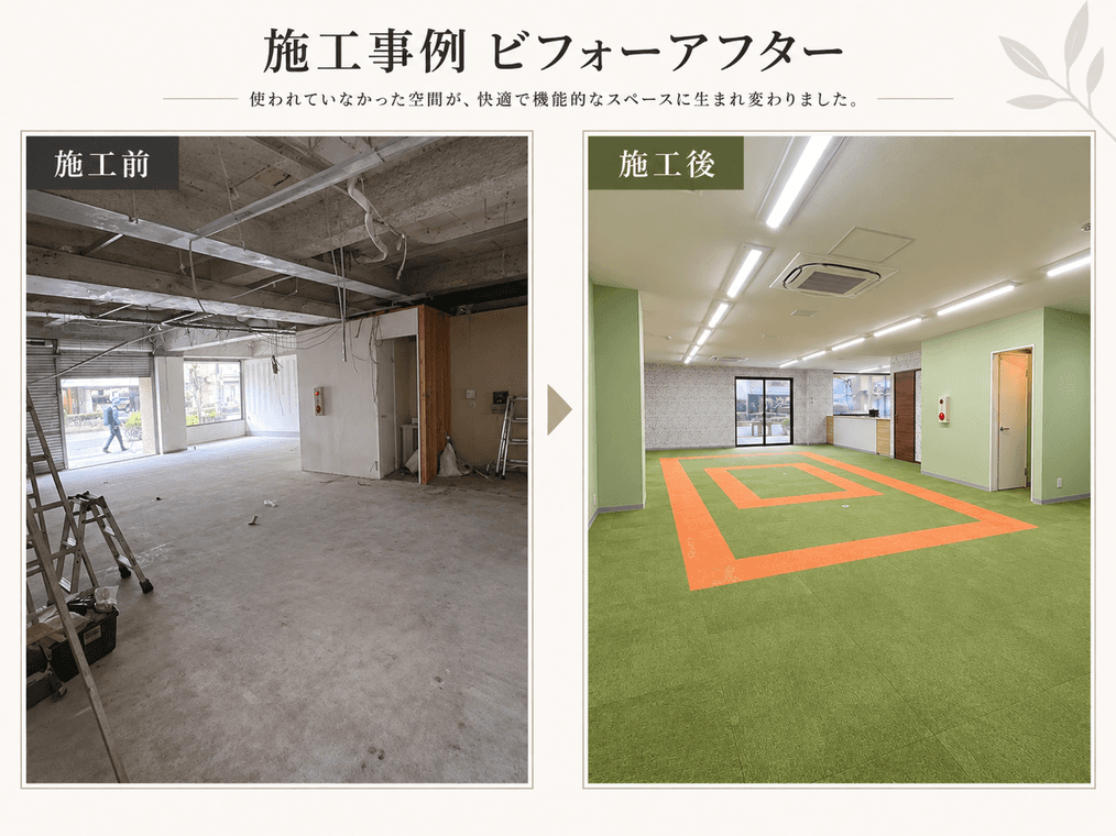 放課後児童デイサービス事業所の内装リフォーム