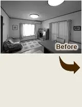 勉強スペースがあるリビング　家族で受験生を応援