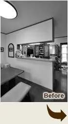 勉強スペースがあるリビング　家族で受験生を応援