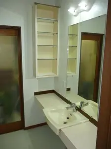 暖かみのあるおしゃれな洗面化粧台