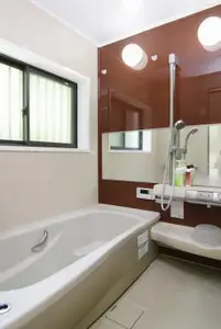 給湯器のスペースも使って広々と