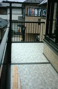 2階に大型バルコニーを新設のリフォーム事例