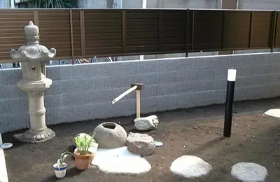 洋風と和風を取り入れた新築外構のリフォーム事例