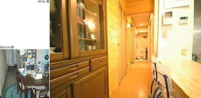 天然素材の質感が木の味わいを表現のリフォーム事例