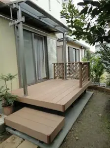 バーベキューできるお庭へのリフォーム事例