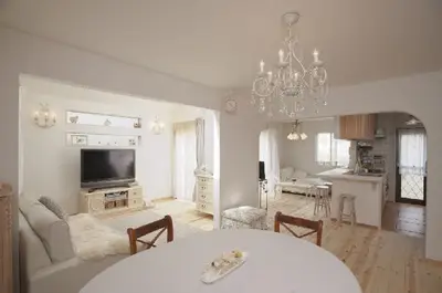 南仏プロバンス調オープンリビング