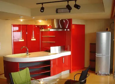 海を臨めるキッチン