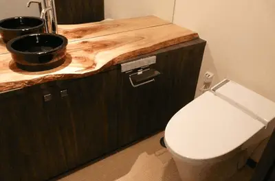 サウナも備えた贅沢バスルーム