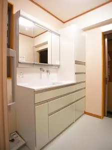 お風呂と洗面を広くきれいに