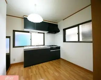 開放感のある広々ダイニングキッチン