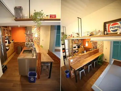 遊園地のように賑やかな空間