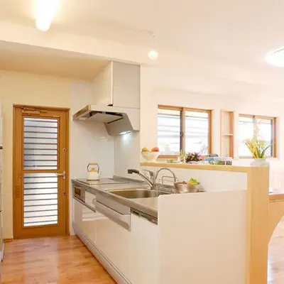 天然木を使ったぬくもりのある家