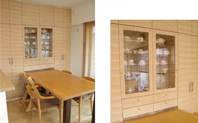 新築マンションに収納造作家具設置