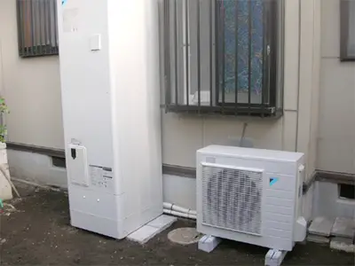 ガス給湯機からエコキュートに取り替え