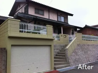石垣塀を下地からしっかり補修