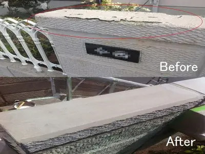 石垣塀を下地からしっかり補修